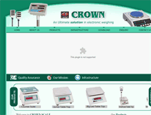 Tablet Screenshot of crowndigitalscales.com